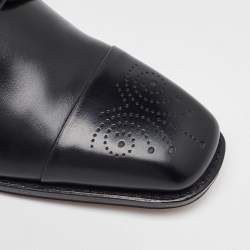Salvatore Ferragamo Black Leather Lace Up Derby Size 41.5
