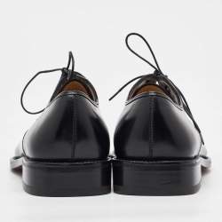 Salvatore Ferragamo Black Leather Lace Up Derby Size 41.5