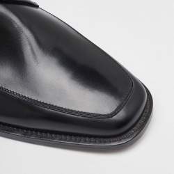 Salvatore Ferragamo Black Leather Lace Up Derby Size 41.5