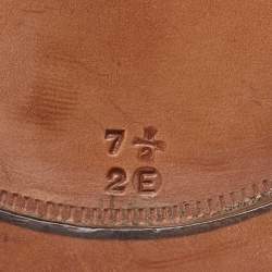 Pre Owned Salvatore Ferragamo Black Leather Gancini Loafers Size 41.5