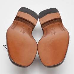 Salvatore Ferragamo Brown Leather Lace Up Oxfords Size 41.5