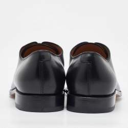 Salvatore Ferragamo Black Leather Lace Up Oxfords Size 41.5