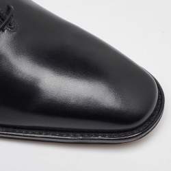 Salvatore Ferragamo Black Leather Lace Up Oxfords Size 41.5