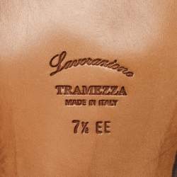 Pre Owned Salvatore Ferragamo Burgundy Leather Lace Up Derby Size 41.5