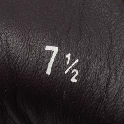 Pre Owned Salvatore Ferragamo Dark Brown Leather Gancini Loafers Size 41.5