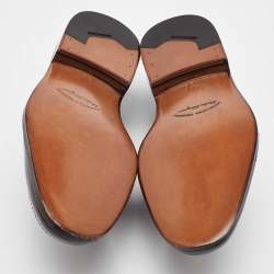 Pre Owned Salvatore Ferragamo Dark Brown Leather Penny Loafers Size 41.5