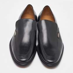 Salvatore Ferragamo Black Leather Slip On Penny Loafers Size 41.5