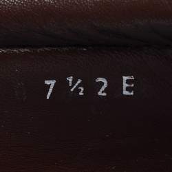 Salvatore Ferragamo Brown Leather Slip On Loafers Size 41.5