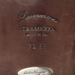 Salvatore Ferragamo Black Leather Slip On Penny Loafers Size 41.5