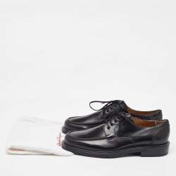 Salvatore Ferragamo Black Leather Lace Up Derby Size 41.5