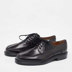 Salvatore Ferragamo Black Leather Lace Up Derby Size 41.5