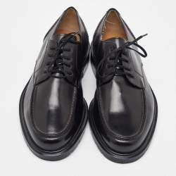 Salvatore Ferragamo Black Leather Lace Up Derby Size 41.5