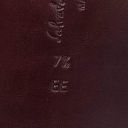 Pre Owned Salvatore Ferragamo Black Leather Slip On Gancini Loafers Size 41.5