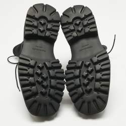 مملوكة مسبقًا حذاء بوت قتالي سالفاتوري فيراغامو أتلانتي قماش مطاطي أسود مقاس 42