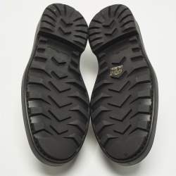 مملوكة مسبقًا Salvatore Ferragamo Double Gancio Size 43.5 Black Leather Loafers