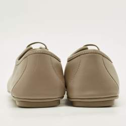 Pre Owned Salvatore Ferragamo Size 44 Green Leather Lace Up Sneakers