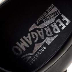 Pre Owned حذاء أكسفورد سالفاتوري فيراغامو بروغي جلد ثلاثي اللون مقاس 43.5