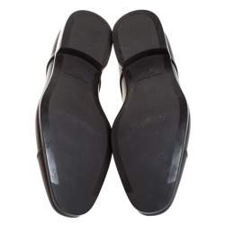 Pre Owned Salvatore Ferragamo Brown Brogue Leather Cairo Derby Size 44