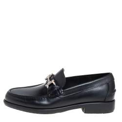 مملوكة مسبقًا حذاء لوفرز سالفاتورى فيراغامو فاراوان جلد أسود مقاس 39.5