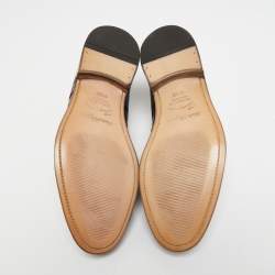 Pre Owned Salvatore Ferragamo Black Alligator Nordland Derby Size 43