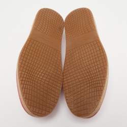 Salvatore Ferragamo Pink Lizard Lampedusa Slip On Espadrilles Size 43