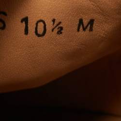 Pre Owned Salvatore Ferragamo Brown Croc Leather Lampedusa Slip On Espadrilles Size 44.5