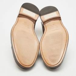 Salvatore Ferragamo Brown Crocodile Leather Nordland Derby Size 42.5