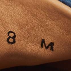 Pre Owned Salvatore Ferragamo Blue Crocodile Lampedusa Espadrilles Size 42