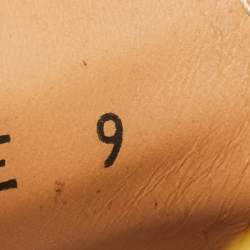 Pre Owned Salvatore Ferragamo Yellow Lizard Sardegna Loafers Size 43