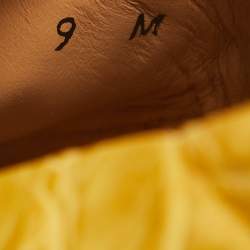 Pre Owned Salvatore Ferragamo Yellow Crocodile Lampedusa Espadrilles Size 43