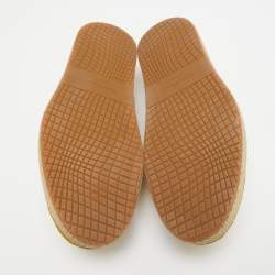 Pre Owned Salvatore Ferragamo Yellow Crocodile Lampedusa Espadrilles Size 43