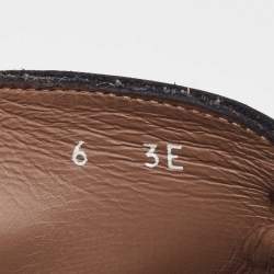 Salvatore Ferragamo Black Leather and Fabric Ankle Boots Size 40