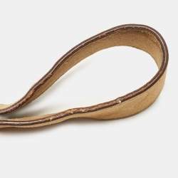 Salvatore Ferragamo Beige Suede Gancio Buckle Belt 80CM