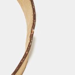Salvatore Ferragamo Beige Suede Gancio Buckle Belt 80CM