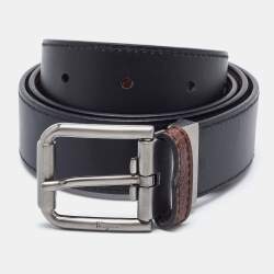 Salvatore Ferragamo Brown Leather Cut to Size Reversible Belt