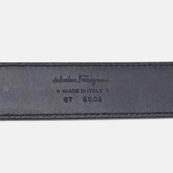 Salvatore Ferragamo Brown Leather Cut to Size Reversible Belt