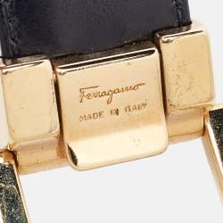 Salvatore Ferragamo Burgundy Leather Cut to Size Reversible Belt