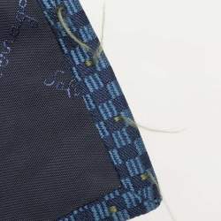 Salvatore Ferragamo Blue Diamond Patterned Silk Tie