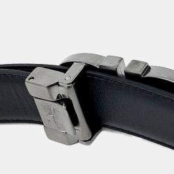 Pre Owned Salvatore Ferragamo leather Black Brown reversible belt