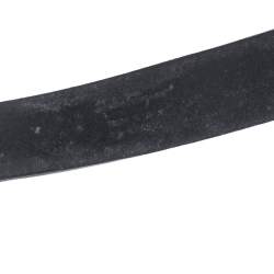 Pre Owned Salvatore Ferragamo Gancio Embossed Leather Buckle Belt 110CM