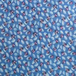 Pre Owned Salvatore Ferragamo Pale Blue Ladybug Print Silk Tie