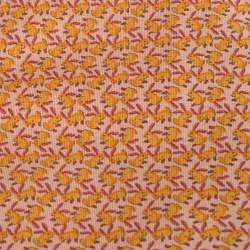 Pre Owned Salvatore Ferragamo Pink Rabbit Print Silk Tie
