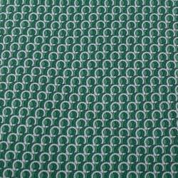 Pre Owned Salvatore Ferragamo Green Gancini Print Silk Tie