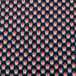 Pre Owned Salvatore Ferragamo Blue Owl Print Silk Tie