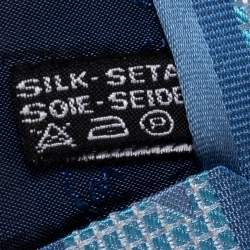 Salvatore Ferragamo Blue Multistriped Silk Tie