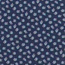 Pre Owned Salvatore Ferragamo Navy Blue Mice Print Silk Tie