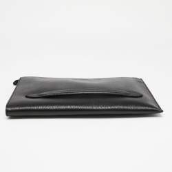 Salvatore Ferragamo Black Leather Revival 3.0 Travel Portfolio