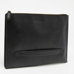 Salvatore Ferragamo Black Leather Revival 3.0 Travel Portfolio