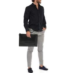 Salvatore Ferragamo Black Leather Revival 3.0 Travel Portfolio