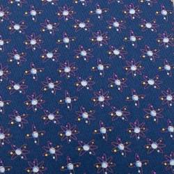 Pre Owned Salvatore Ferragamo Blue Planet Printed Silk Tie
